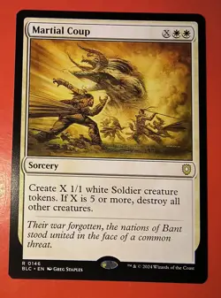 MTG, MAGIC, MARTIAL COUP, 0146, BLC, REGULAR, RARE, NM - Image 1