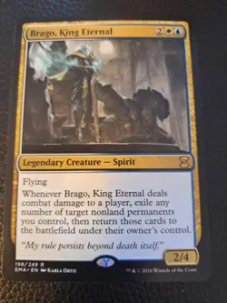 MTG - Magic The Gathering, Brago, King Eternal - Eternal Masters - Rare NM - Image 1
