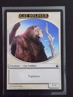 Cat Soldier Token #2 Born of the Gods MTG Non-Foil NM - Image 1