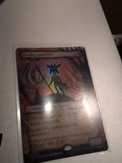 MTG: Lorwyn Eclipsed: 317 Hexing Squelcher (Showcase) Rare Foil In Hand - Image 2