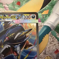 Pokemon Mega Sharpedo ex Full Art Holo 127/094 Phantasmal Flames - Image 3