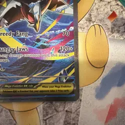 Pokemon Mega Sharpedo ex Full Art Holo 127/094 Phantasmal Flames - Image 4