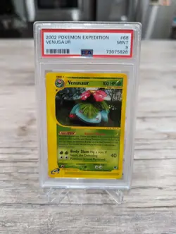 PSA 9 MINT Venusaur 68/165 RARE Expedition Base Set Pokemon Card - Image 1