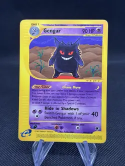2002 Pokemon TCG Gengar 48/165 Non-Holo Rare Expedition Base LP - Image 1