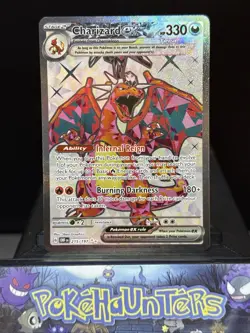 Pokemon Card Charizard EX 215/197 Obsidian Flames Rare Near Mint - Image 1