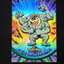 topps Pokemon TV Animation Edition Series 1 Rainbow Holo Foil #68 Machamp - Image 1