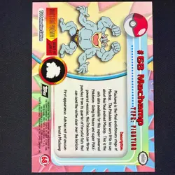 topps Pokemon TV Animation Edition Series 1 Rainbow Holo Foil #68 Machamp - Image 2