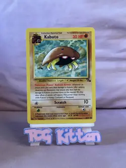 Kabuto 50/62 Fossil Set Unlimited Vintage 1999 Pokemon WOTC - LP/MP - TCGKITTEN - Image 1