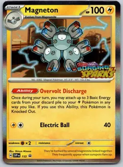 Magneton SVP 153 Black Star Promo Prerelease Stamped Pokemon Surging Sparks NM - Image 1