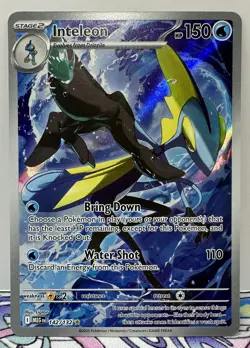 Pokemon TCG ME01: Mega Evolution #142/132 Inteleon Illustration Rare - NM - Image 1