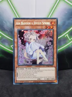 Yugioh Ash Blossom & Joyous Spring (ALT ART) RA04-EN025 Secret Rare 1st Ed NM - Image 1