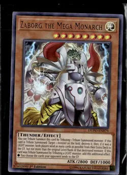 Yugioh Zaborg The Mega Monarch 1st Edition Duel Power Holo LP - Image 1