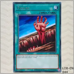 Fissure - LOB-EN057 - Rare Unlimited Yugioh - Image 1