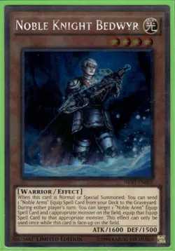 Noble Knight Bedwyr - Platinum Rare Limited Edition NKRT-EN002 - LP - YuGiOh - Image 1