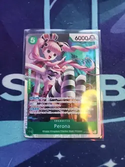 One Piece Perona OP14-033 SR AZURE SEA'S SEVEN ENGLISH OP14 Ships Immediately - Image 1