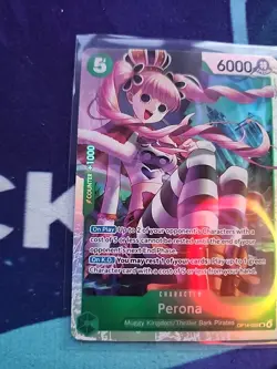 One Piece Perona OP14-033 SR AZURE SEA'S SEVEN ENGLISH OP14 Ships Immediately - Image 3