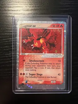Pokemon Card Magmar EX 100/109 Ruby and Sapphire Holo - Image 1