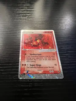 Pokemon Card Magmar EX 100/109 Ruby and Sapphire Holo - Image 3