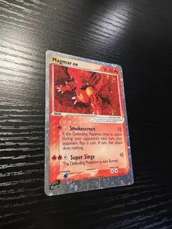 Pokemon Card Magmar EX 100/109 Ruby and Sapphire Holo - Image 4