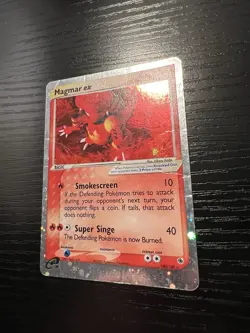 Pokemon Card Magmar EX 100/109 Ruby and Sapphire Holo - Image 5