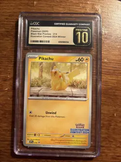 Pikachu - 214 (Illustration Contest 2024) 214 Sv: Scarlet & Violet Promo Card - Image 1