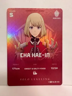 Solo Leveling Mapniverse SL2E Cha Hae-in PM* Promo ID 03 Card - Image 1