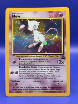 Pokemon Card Mew HOLO Black Star Promo #9 LP - Image 1