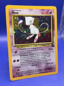 Pokemon Card Mew HOLO Black Star Promo #9 LP - Image 2