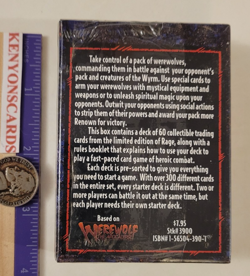 1995 RAGE WEREWOLF THE APOCALYPSE Sealed CARD GAME STARTER DECK Unopened CCG TCG - Image 5