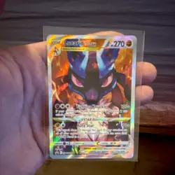 Pokemon TCG Lucario VSTAR SWSH291 Sword & Shield Promo Full Art Holo Card - Image 1
