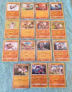 ROCKRUFF & LYCANROC BUNDLE OF POKEMON CARDS - Image 1