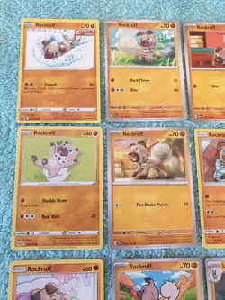 ROCKRUFF & LYCANROC BUNDLE OF POKEMON CARDS - Image 2