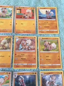 ROCKRUFF & LYCANROC BUNDLE OF POKEMON CARDS - Image 3