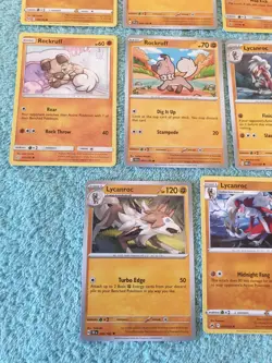 ROCKRUFF & LYCANROC BUNDLE OF POKEMON CARDS - Image 4