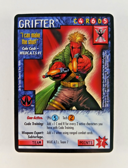 Grifter - Wildstorms CCG card (1995) WSCCG Limited, Rare WildCATs Character - Image 1