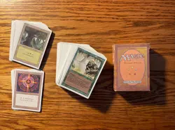 MTG: Vintage 110 Revised ‘94 Green Lot w/ Empty Starter Deck Box Customize Play - Image 1