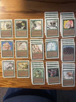 MTG: Vintage 110 Revised ‘94 Green Lot w/ Empty Starter Deck Box Customize Play - Image 2