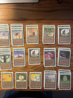 MTG: Vintage 110 Revised ‘94 Green Lot w/ Empty Starter Deck Box Customize Play - Image 3