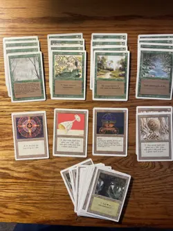 MTG: Vintage 110 Revised ‘94 Green Lot w/ Empty Starter Deck Box Customize Play - Image 4