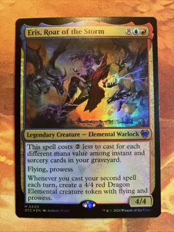 MTG Foil Eris, Roar of the Storm Commander: Outlaws of Thunder Junction Mythic!! - Image 1