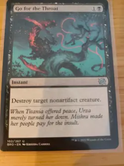 MTG Go for the Throat 102 The Brothers' War M/NM Free UK P&P - Image 1