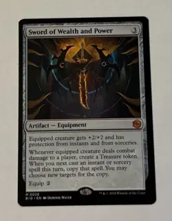 MTG Sword of Wealth and Power - Outlaws Of Thunder Junction The Big Score LP - Image 1