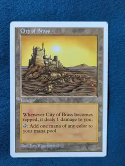 MTG City of Brass Fifth Edition Rare LP - Image 1