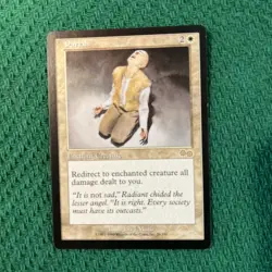 Magic the Gathering - Pariah - Enchant Creature - Urza's Saga - EX+ - MTG - Image 1