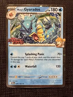 Pokemon TCG Misty’s Gyarados 049/182 SV10: Destined Rivals Stamped Promo NM - Image 1