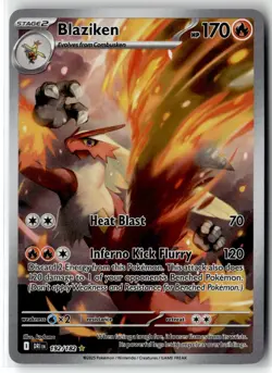 Blaziken ⭐ 192/182 Holo Illustration Rare Destined Rivals 2025 Pokemon NM - Image 1