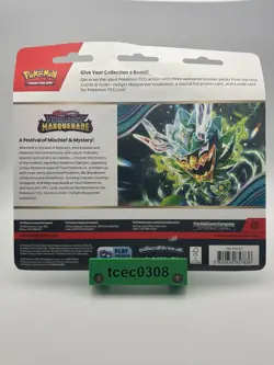 Pokemon Twilight Masquerade Triple Pack Blister - Revavroom Promo - New & Sealed - Image 2