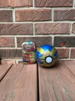 NEW-Pokemon TCG Quick Ball Pokemon Tin/Dachsbun & Oricorio Mini Tin-SET OF 2 - Image 1