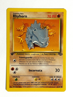 Pokemon TCG Rhyhorn 61/64 1st Edition Common Jungle WOTC Italian! - Image 1