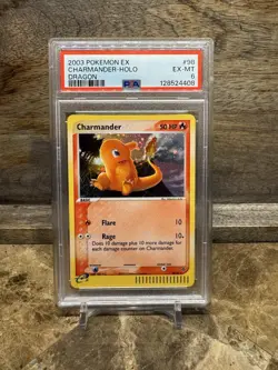Pokemon Charmander EX Dragon Holo Rare #98 PSA 6 - Image 1